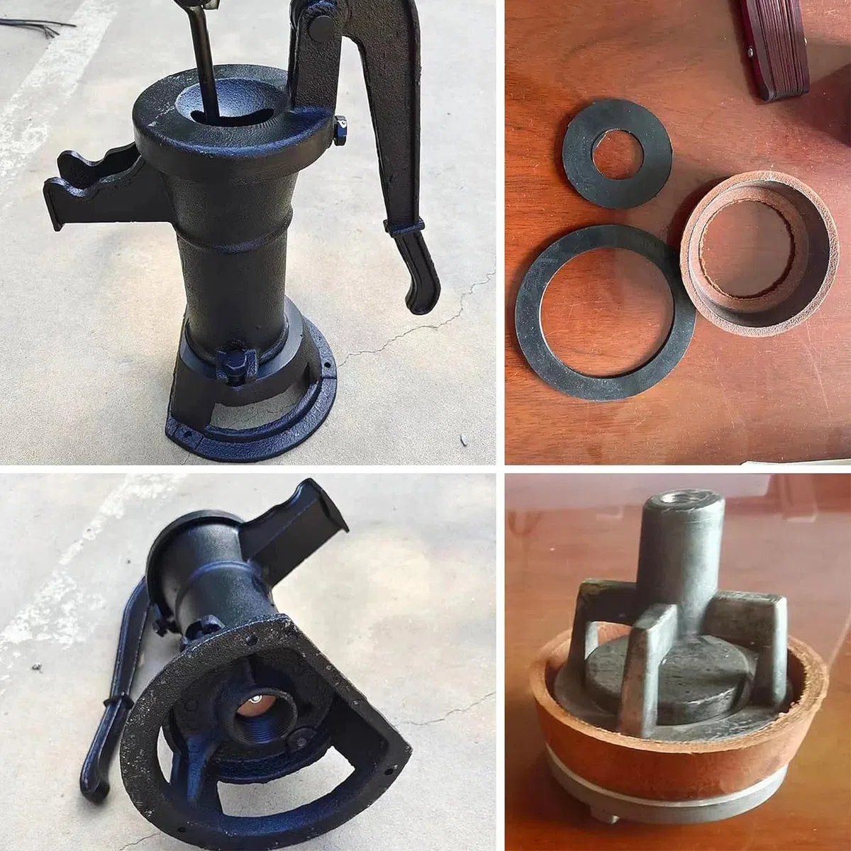 4 piezas de pistón de repuesto para bombas giratorias, juego de juntas para bomba de mano tipo 75, anillos de sellado para bomba de mano tipo 75, manguitos de pistón para bombas de agua, bomba de