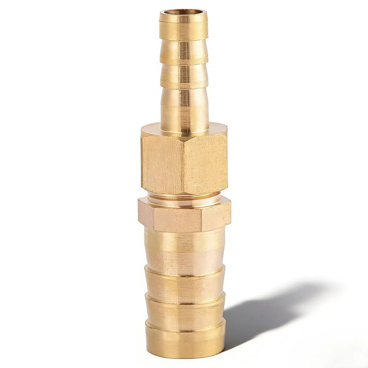 Conector de Manguera de Latón, 8 mm - 19 mm, Latón Reductor de Cola, Boquilla de Manguera Recto, Conector Reductor, para el Mantenimiento de Tuberías (8-19 mm)
