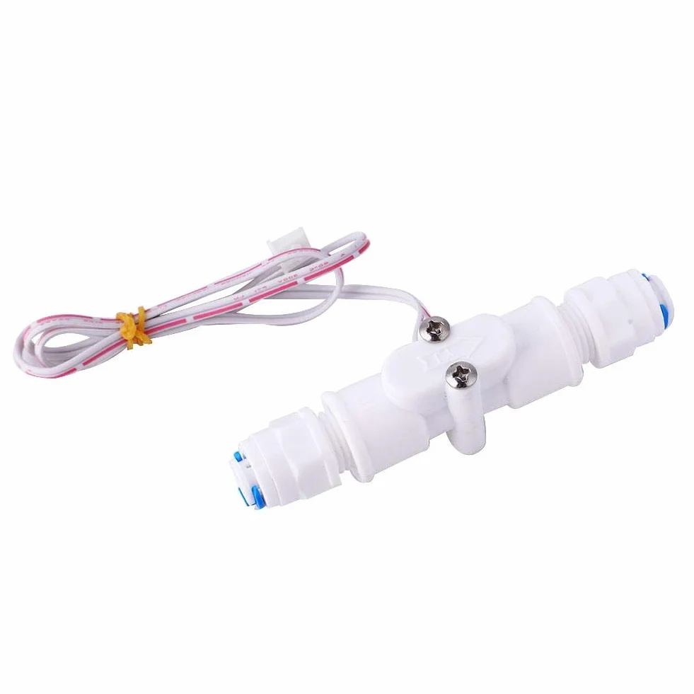 Jadeshay Interruptor de Flujo,Sensor de Flujo de Agua Preciso y Saludable Interruptor de Agua PE G1/4 Interruptor de Flujo de Líquido para Control de Caudal para Dispensadores de Agua y Cafeteras