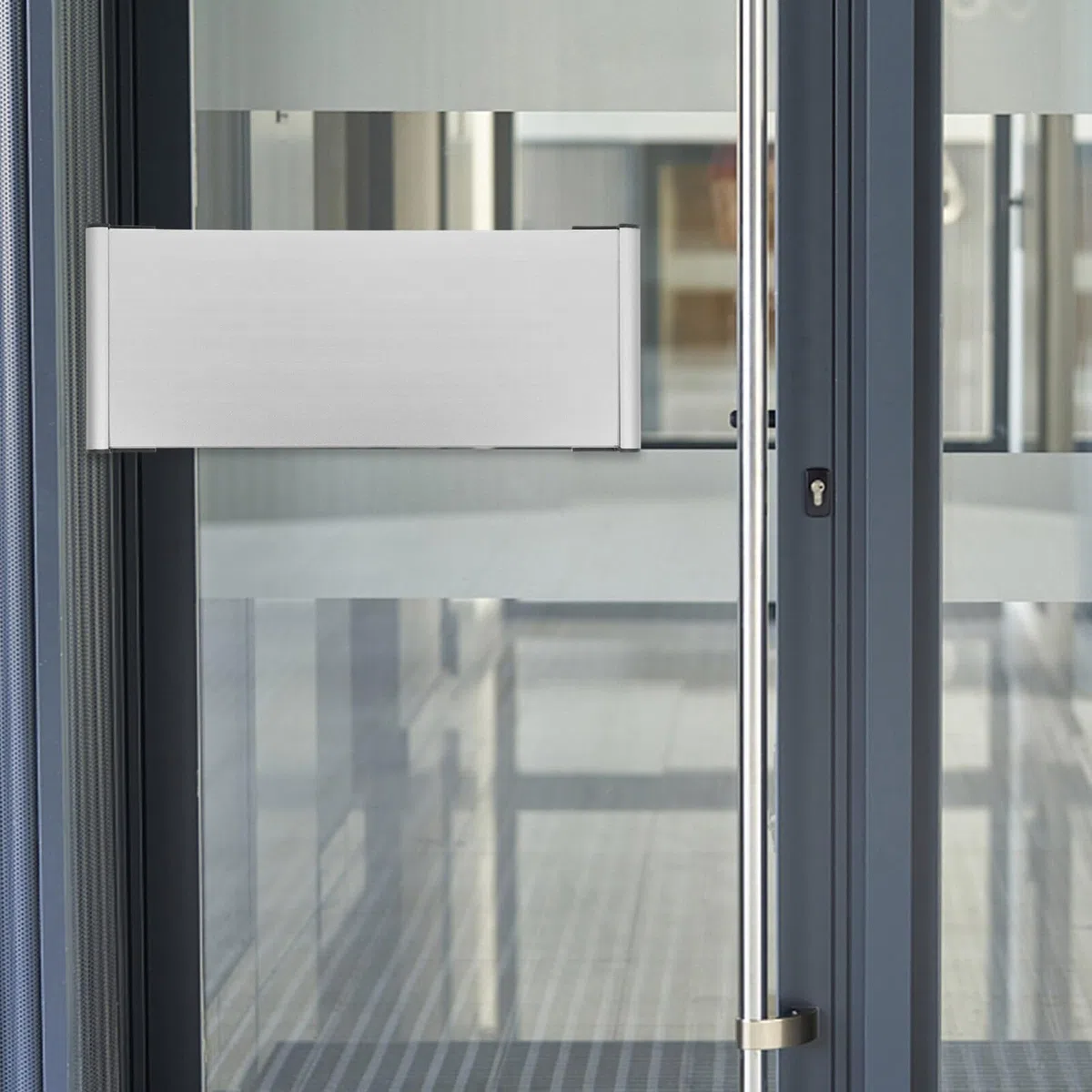 Placa Identificativa de Oficina para Puertas en Aleación de Aluminio y Abs, Diseño Simple y Funcional para Escribir Información en Espacios de Trabajo