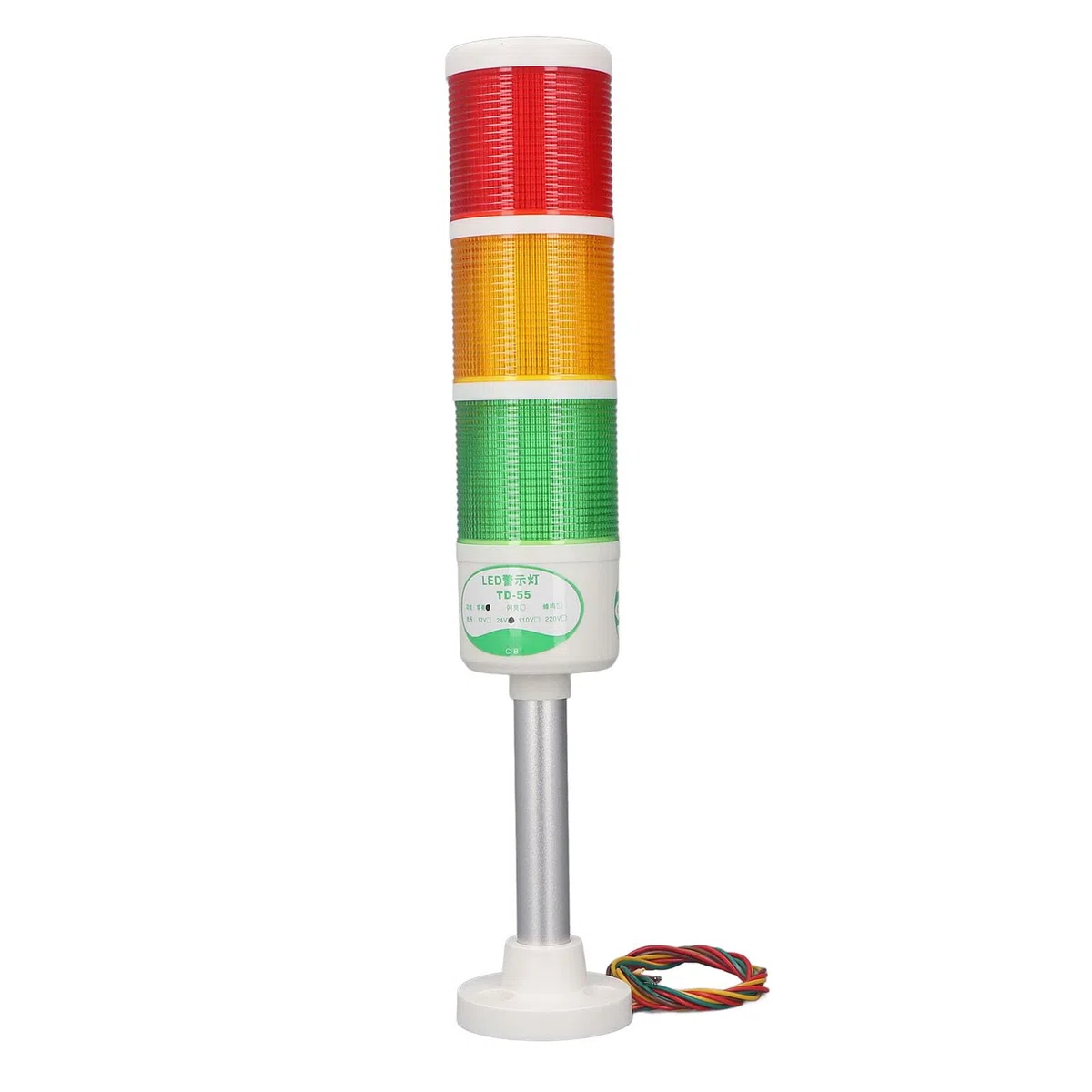Elprico LED LED Tower Light Advertencia Industrial Lámpara de Visualización de Señal para Dispositivos para Dispositivos (24V)
