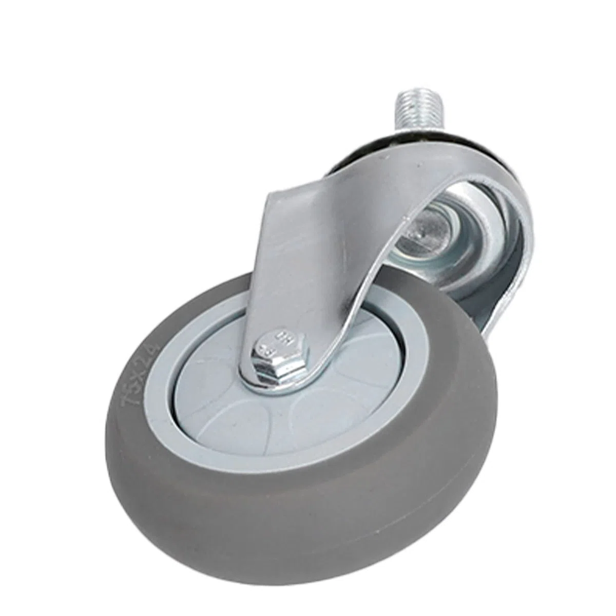Ruedas Giratorias, Material de PVC, Ruedas con Bloqueo de Gran Capacidad de Carga, Diámetro de 3 Pulgadas para Estantes y Equipos Médicos (#2)