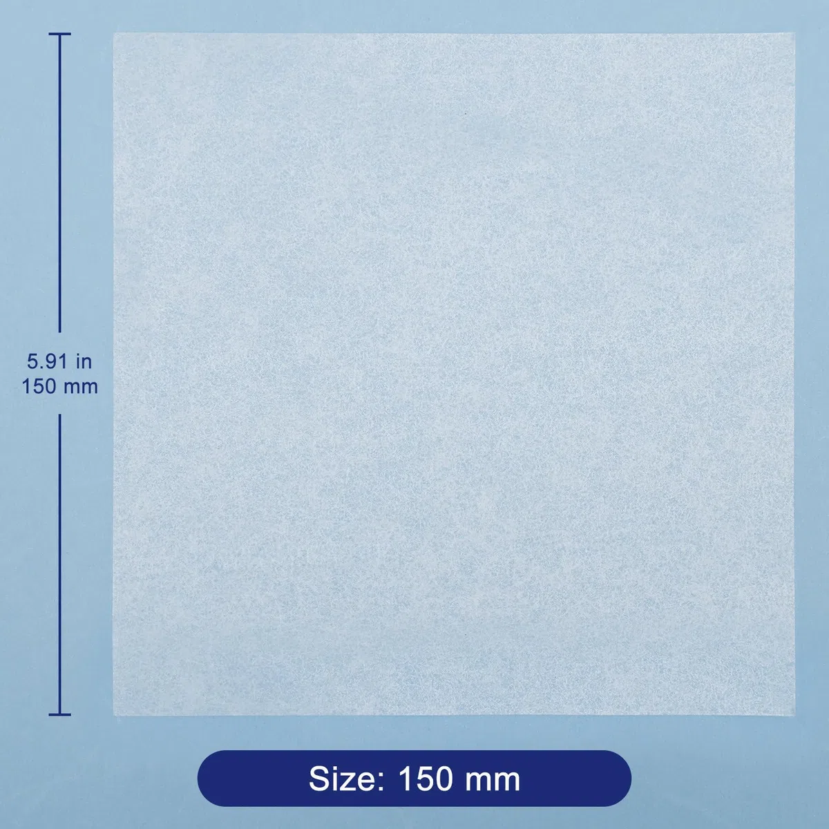 Labasics Papel para Pesaje, 500 Unidades Filtro Cuantitativo, libre de Nitrógeno, para Transferencia de Muestras de Balanza de Laboratorio, 150 x 150 mm