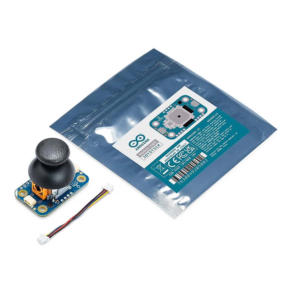 Arduino Modulino Joystick [ABX00135] - Módulo de control de movimiento analógico para proyectos interactivos | Sensor Qwiic Plug and Play | Fácil creación de prototipos con Arduino y MicroPython