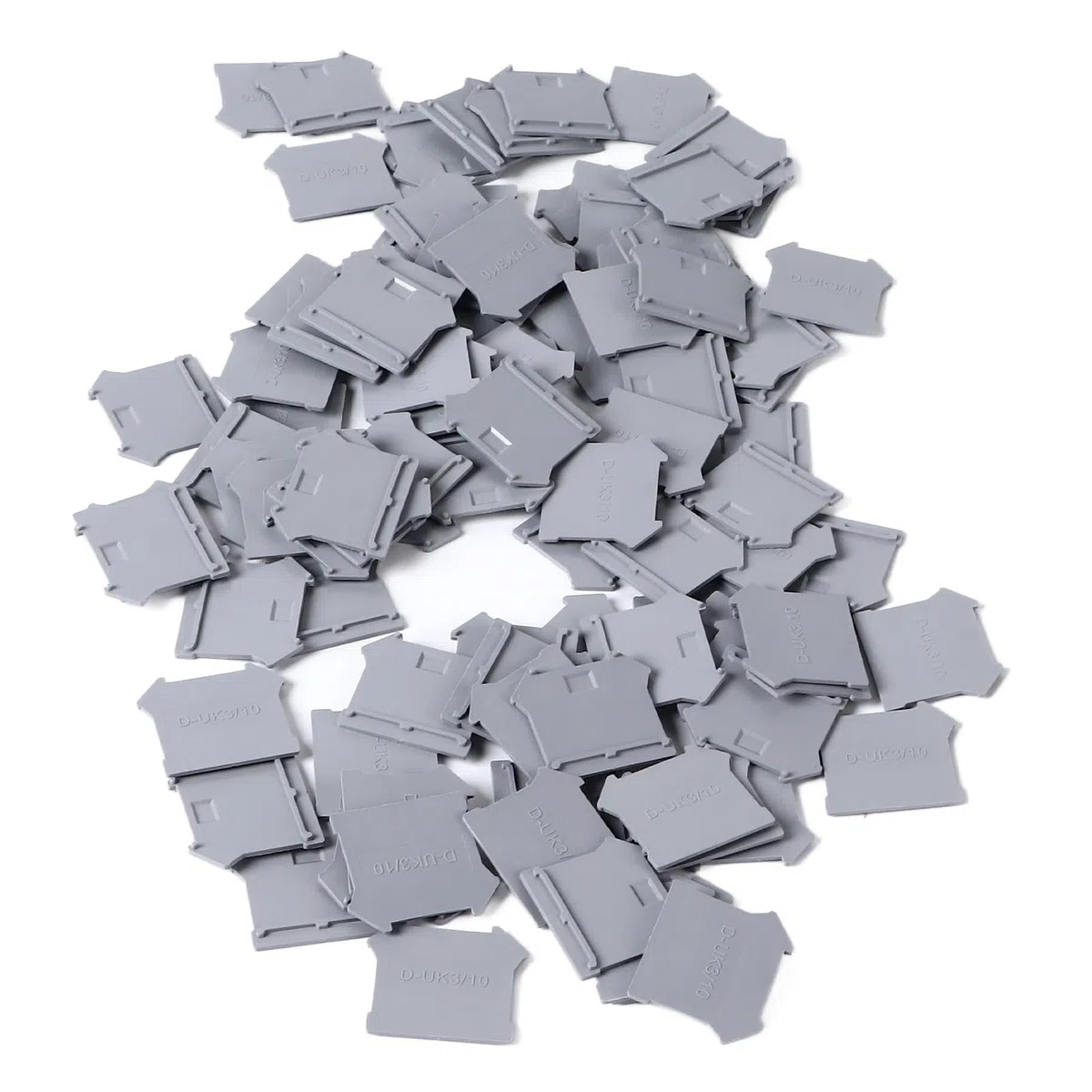 Generic Deflector de Molyting, Placa Divisoria de Terminal Ligero de 100 Piezas de Alta Resistencia Al Desgaste para Uk3n Uk5n Uk6n Uk10n Uk16n Uk25n