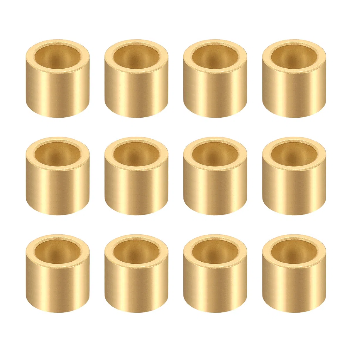 QUARKZMAN 12 Piezas De Cojinetes De Manguito, Diámetro Interior De 10mm X Diámetro Exterior De 14mm X Longitud De 12mm, Casquillos Autolubricantes De Bronce Sinterizado