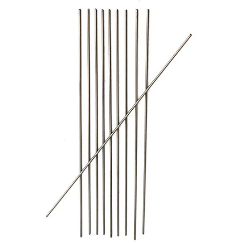 EsportsMJJ 10Pcs 2mmx250mm Titanio Barra Redonda Grado 5 Varilla Tubo