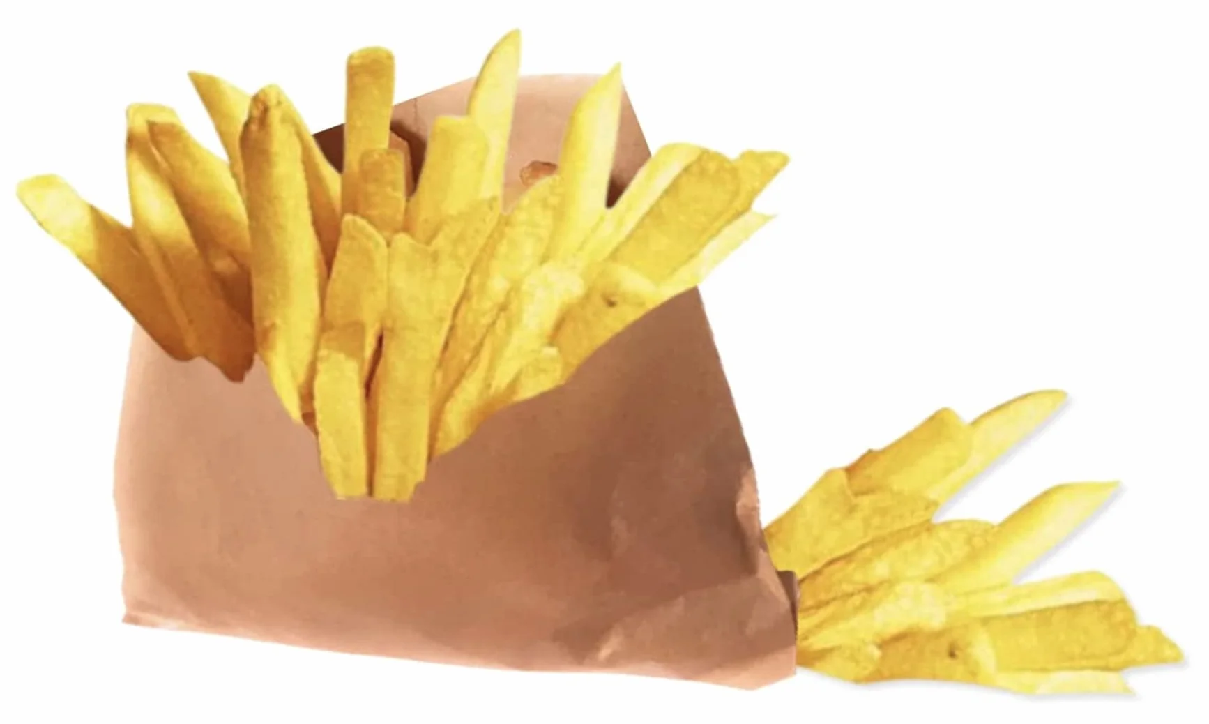Bolsas de papel kraft antigrasa para Patatas fritas, fritos, cookies 12x 12 cm (250 uds)