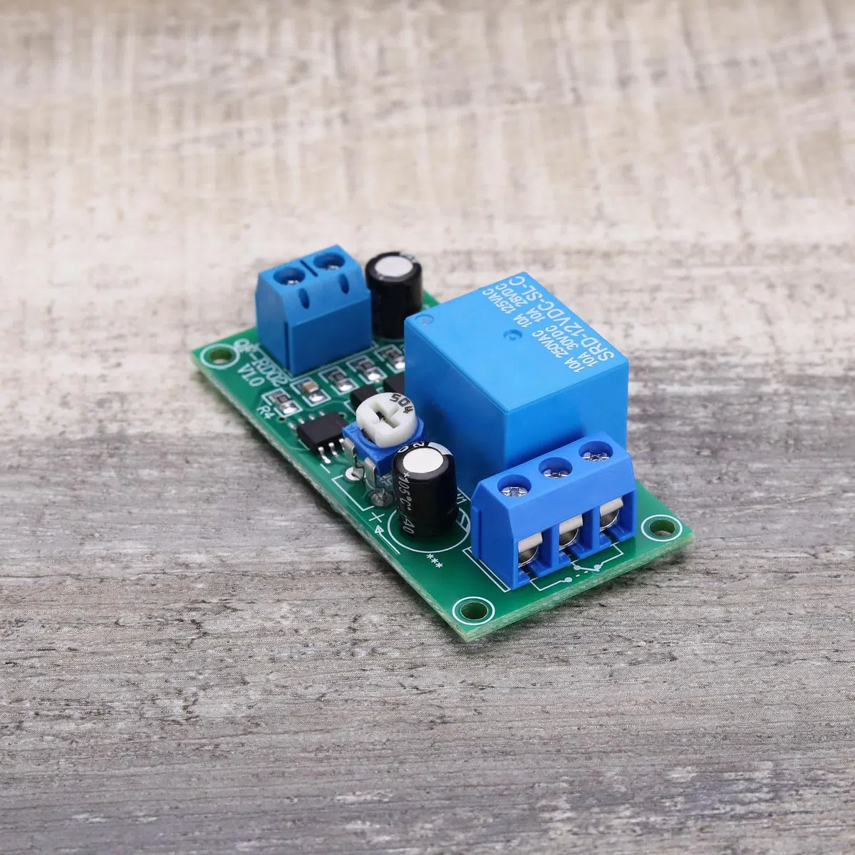 Create idea 2Pcs DC 12V Módulo de Relé de Retardo de Tiempo 55x28x18.4mm 0~60 Segundos Temporizador de Retardo Tiempo Ajustable Tablero Controlador Retardo Relé