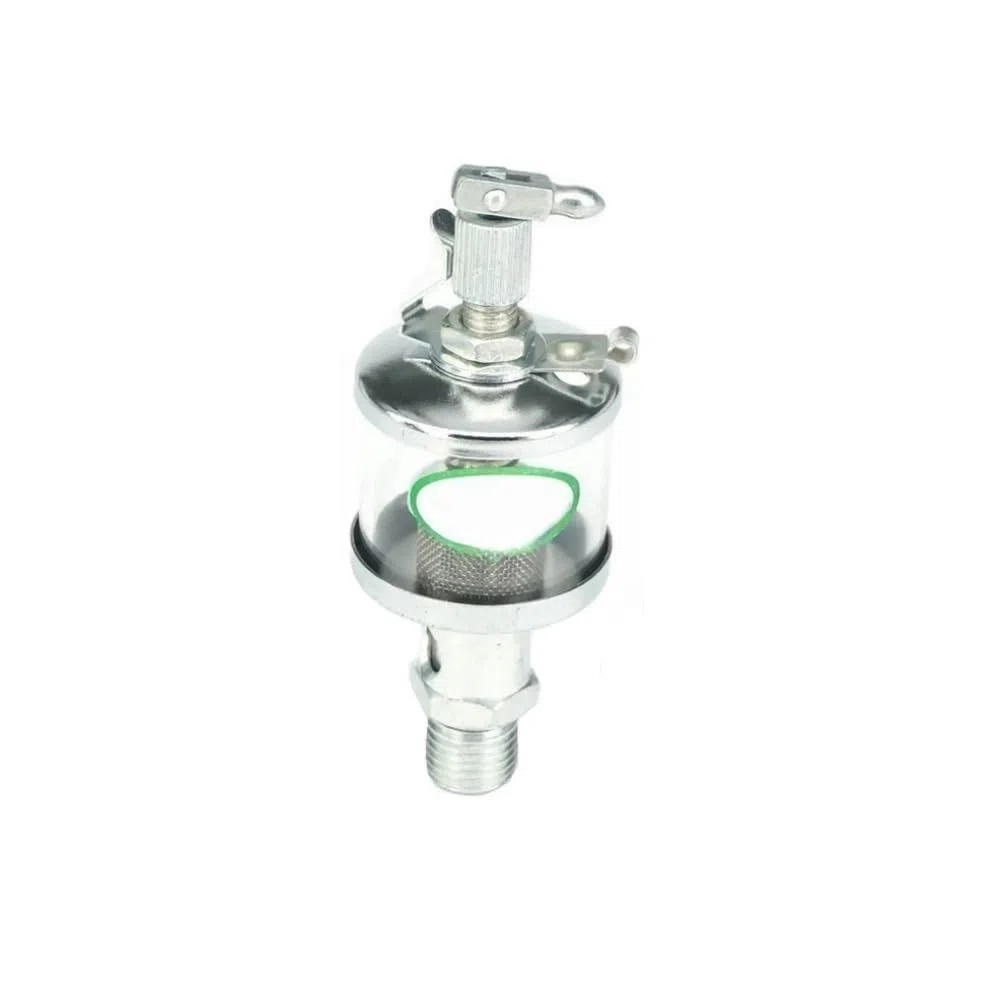 Taza de alimentación por goteo Vaso de aceite con rosca macho métrica industrial 16-600 ml, válvula aguja posicionamiento preciso, 1 unidad(M6*1mm*16ML)