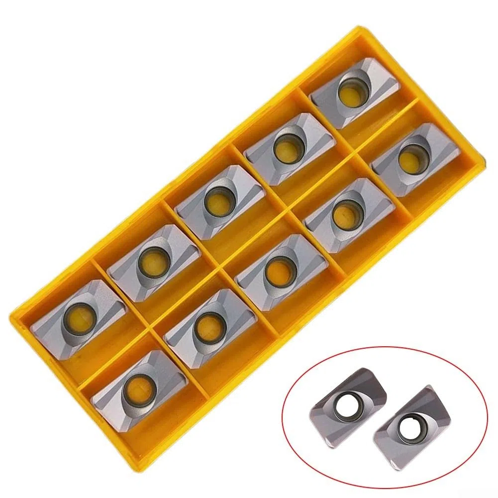 10 piezas APMT1604PDER-H2 VP15TF fresadora CNC de carburo insertos de fresado para procesamiento de acero semiacabado
