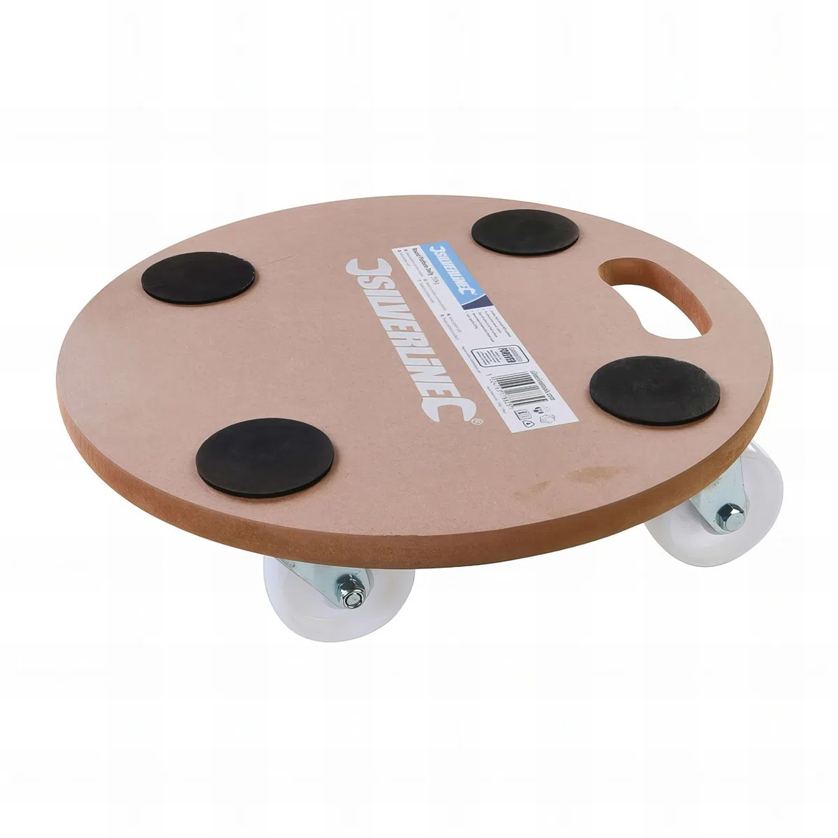 Silverline Tools 739663 Plataforma Redonda con Ruedas Giratorias