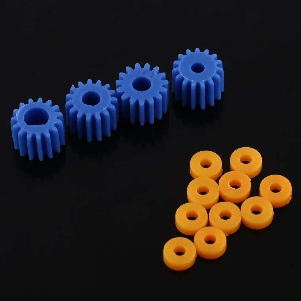 Kit de Engranajes de Plástico Helicoidales Mini 26 Uds 2 MM/2,3 MM/3 MM/3,17 MM/4 MM para Modelismo Avión Coche Robot DIY