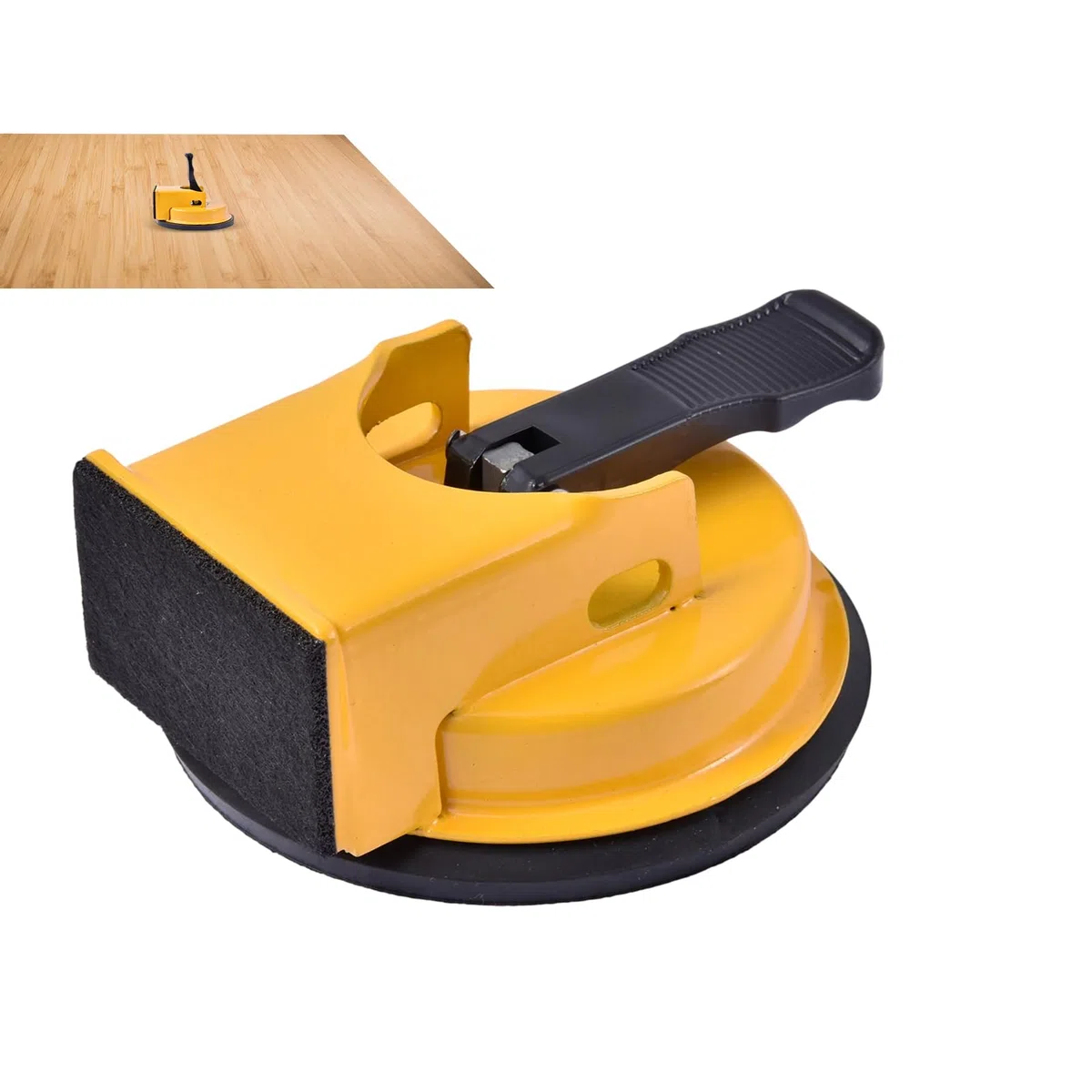 2025 Nuevo fijador de agarre ergonómico, herramienta de fijación de espacios de piso de alta resistencia, Ventosas mejorada, uso de reparación de pisos laminados y profesionales