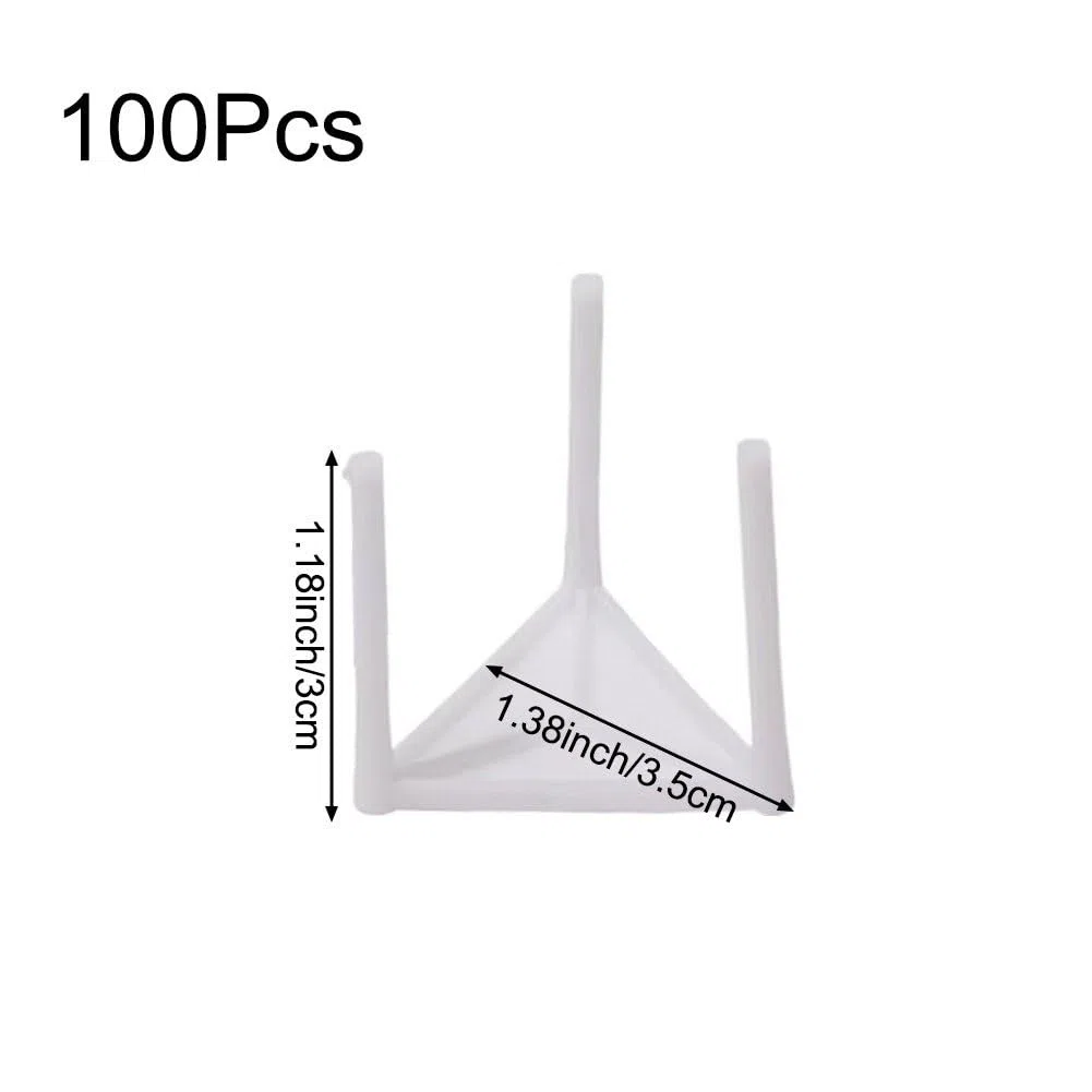 100 Piezas De Trípode De Plástico Para Pizza, Soporte De Fijación Para Pizza, Soporte Para Pizza, Trípode Para Empaque De Pizza Para Restaurantes, Cajas De Catering Y Servicio De Comida Para Llevar.