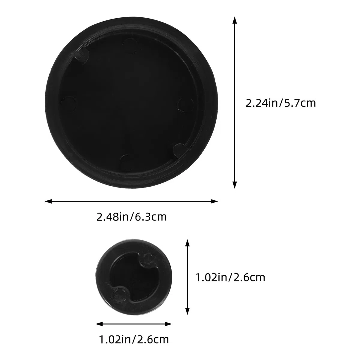 20 Tapas de Tapón para Bidones de Plástico Negro de 200l, Fácil Instalación y Sellado, Paquete de 20 Piezas para Uso Industrial