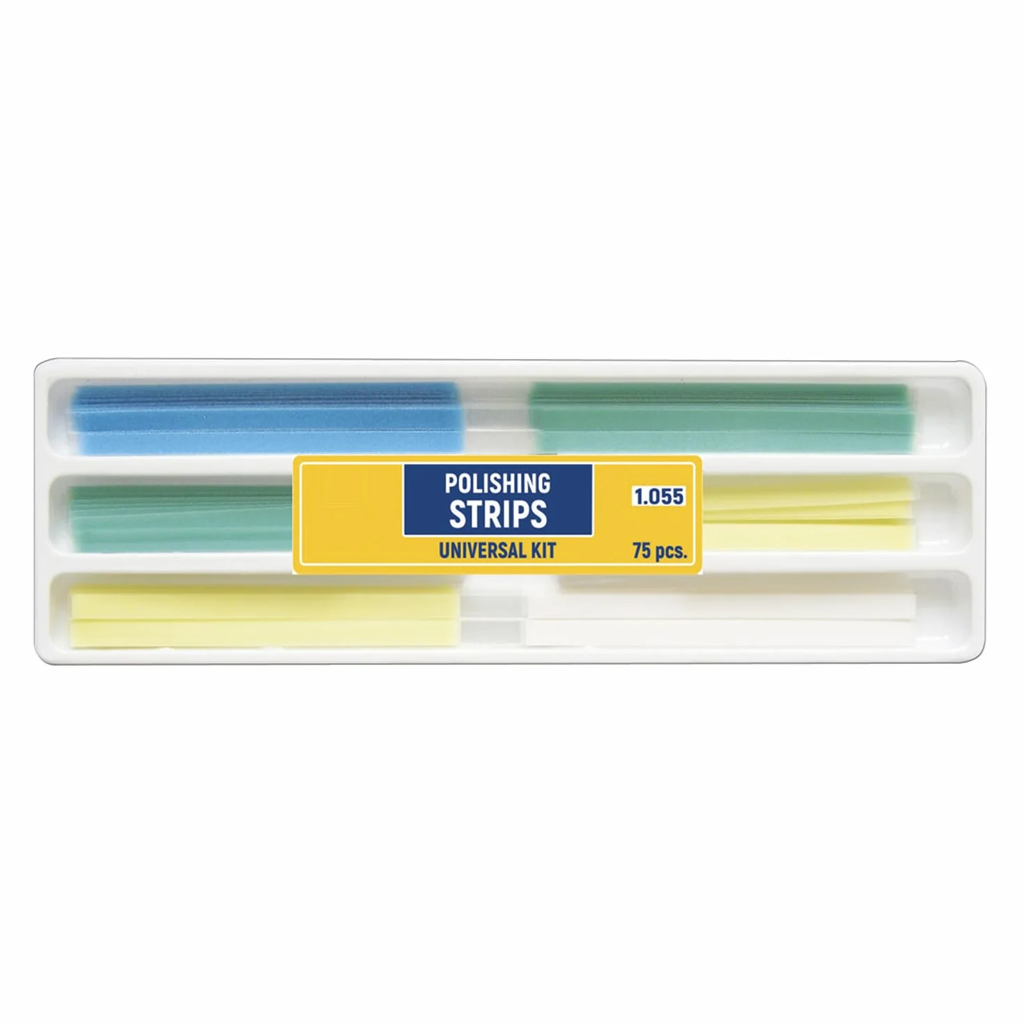 Papel de lija dental, tira de pulido dental, tamaño - 4 mm de ancho, herramienta de pulido interdental de dientes de resina NatureAqua (75 piezas/paquete)
