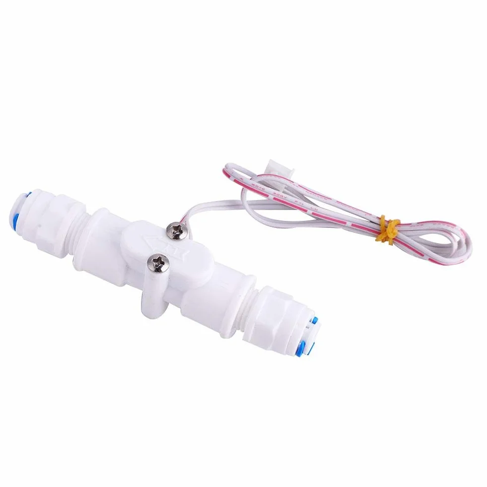 Jadeshay Interruptor de Flujo,Sensor de Flujo de Agua Preciso y Saludable Interruptor de Agua PE G1/4 Interruptor de Flujo de Líquido para Control de Caudal para Dispensadores de Agua y Cafeteras