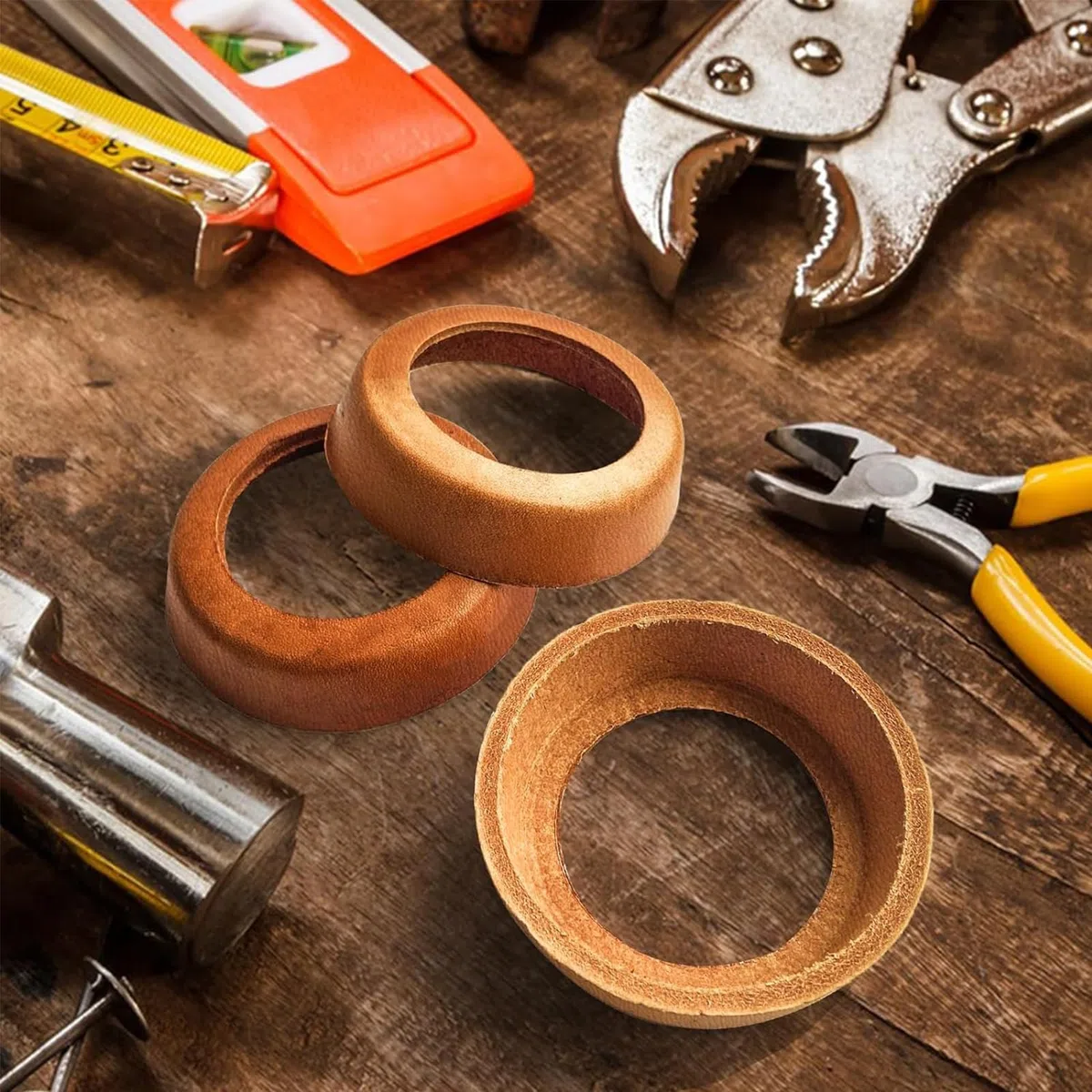 4 piezas de pistón de repuesto para bombas giratorias, juego de juntas para bomba de mano tipo 75, anillos de sellado para bomba de mano tipo 75, manguitos de pistón para bombas de agua, bomba de