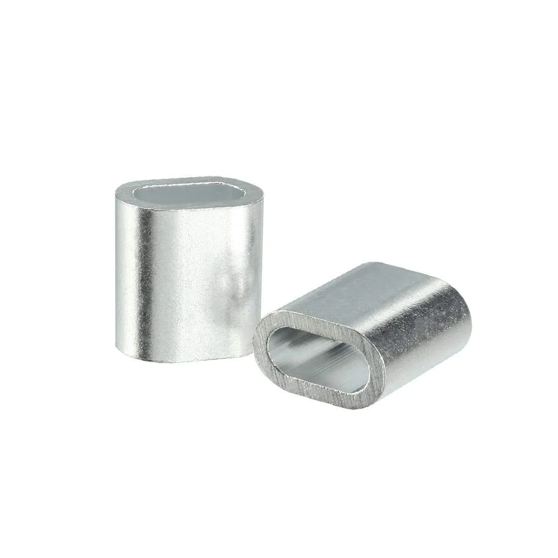New Lon0167 12 mm Destacados 1/2-pulgada Cable Cable eficacia confiable Cuerdas de aluminio Accesorios de clip Crimps Loop 4pcs(id:d07 10 03 459)
