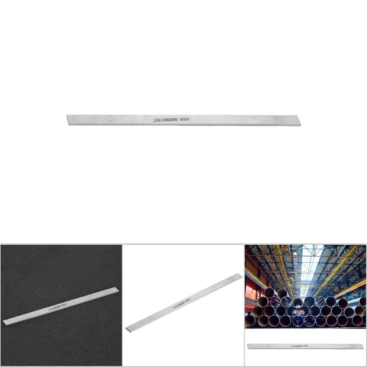 Herramienta de Torneado de Torno de Acero de Alta Velocidad Herramienta de Talla de Cuchillo de Talla de Barra de Barra de Acero Blanca Cuadrada 20MM(3 * 10 * 200mm)