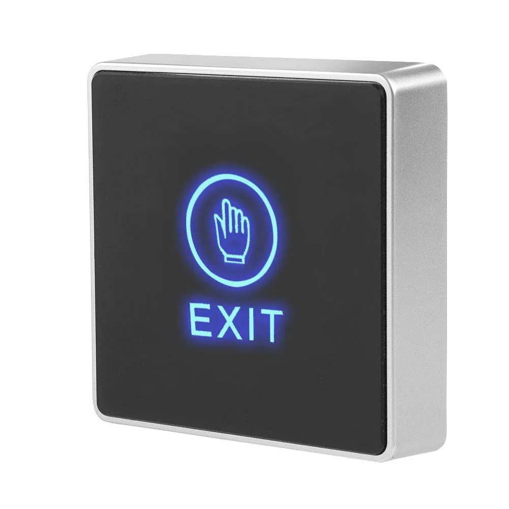 ASHATA Sensor Push Touch, botón de salida de puerta, de control de acceso de seguridad, botón de liberación de empuje, interruptor táctil, de control de acceso con indicador LED para