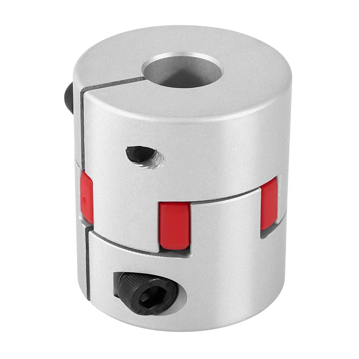 Acoplador Elástico en Forma de Ciruela 14 mm a 15 mm, Eje de Acoplamiento de Aleación de Aluminio, Conexión para Máquina CNC de Impresora 3D y Motor Paso a Paso, D40xL42