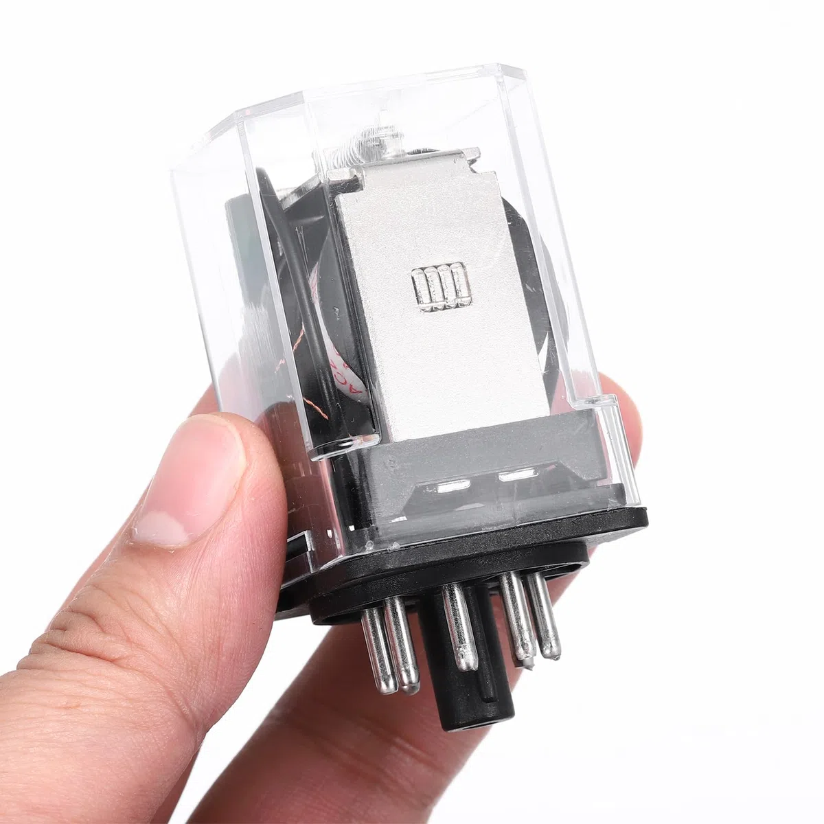 QUARKZMAN Relé De Potencia Electromagnético DPDT, Bobina DC 12V 10A 8 Pines MK2P-I Relé Pequeño Con Base De Enchufe Terminal 2NO 2NC JTX-2C