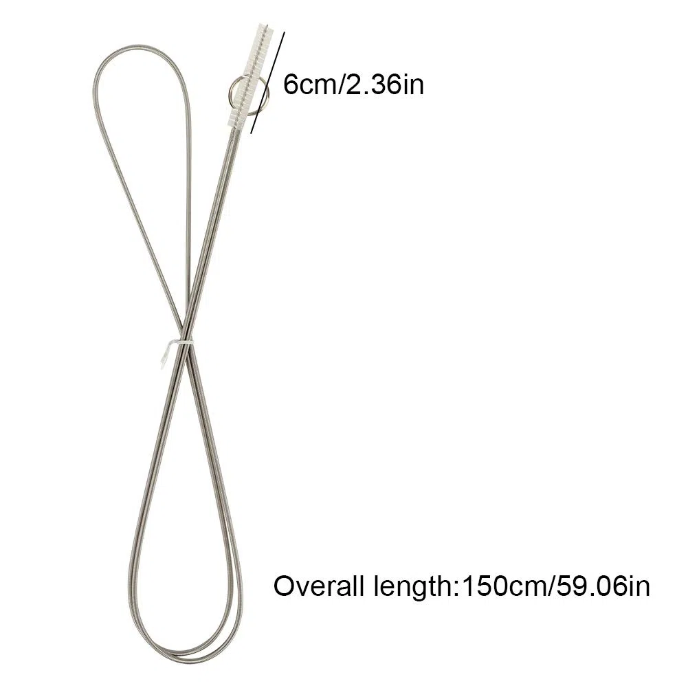 Alvinlite Manguera de Cerveza, Cepillo de Limpieza para pajitas, línea de Cerveza, Limpiador de tuberías, Herramienta de Limpieza de fregado Flexible Larga Manguera