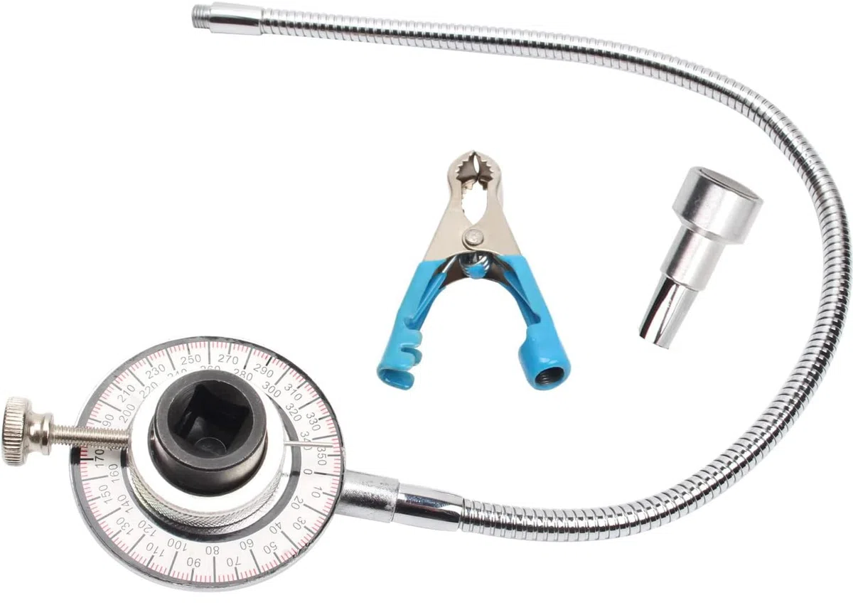 GONIOMETRO IMANTADO PARA LLAVE DINAMOMÉTRICA DE 1/2" PARA MEDIR ANGULO APRIETE CON DINAMOMETRICA incluye pinza intercambiable