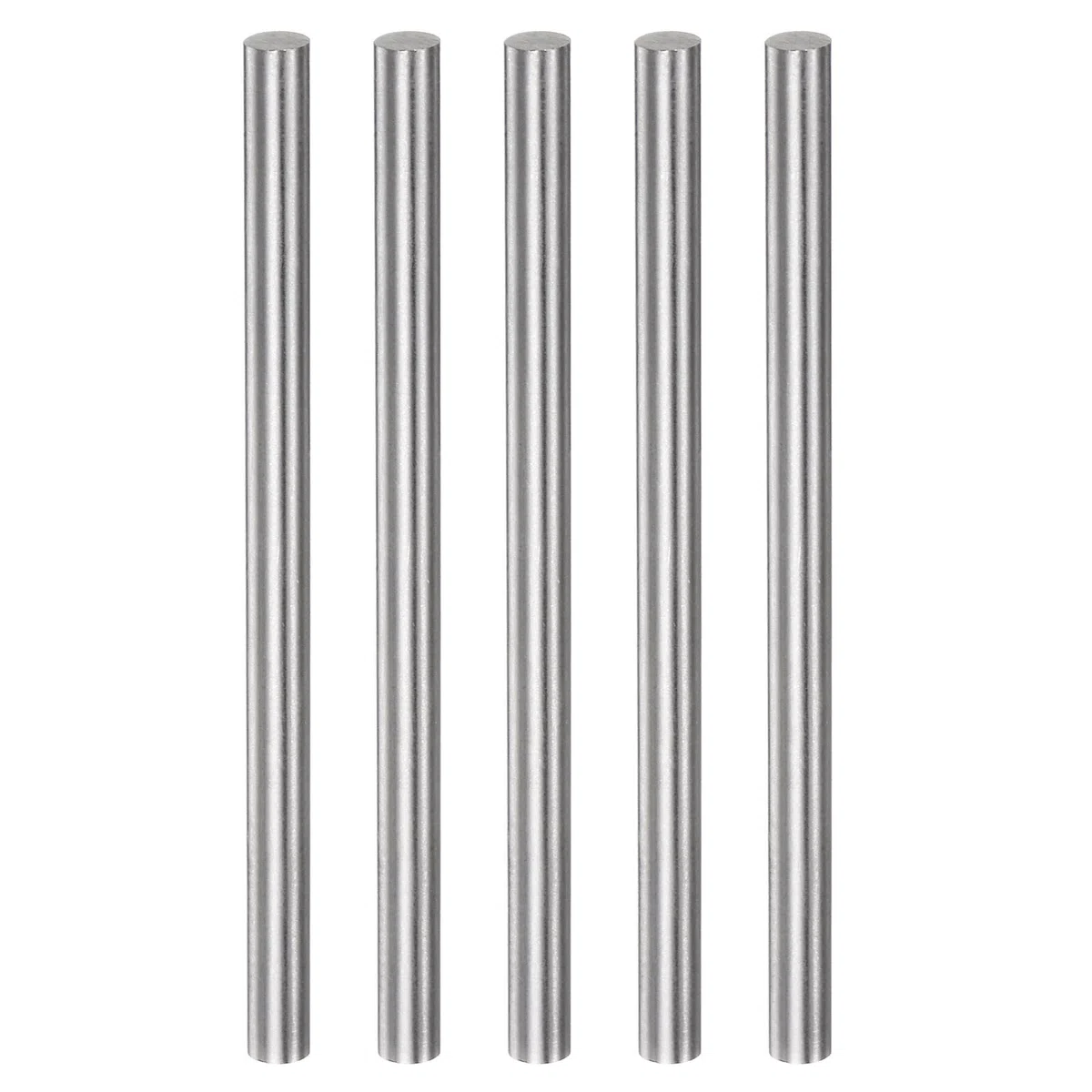 sourcing map 5 Piezas de Varillas Redondas de Acero de Alta Velocidad (HSS) de 6.2 Mm X 100 Mm para Herramientas de Bricolaje de Torneado, Fresado, Taladrado y Roscado