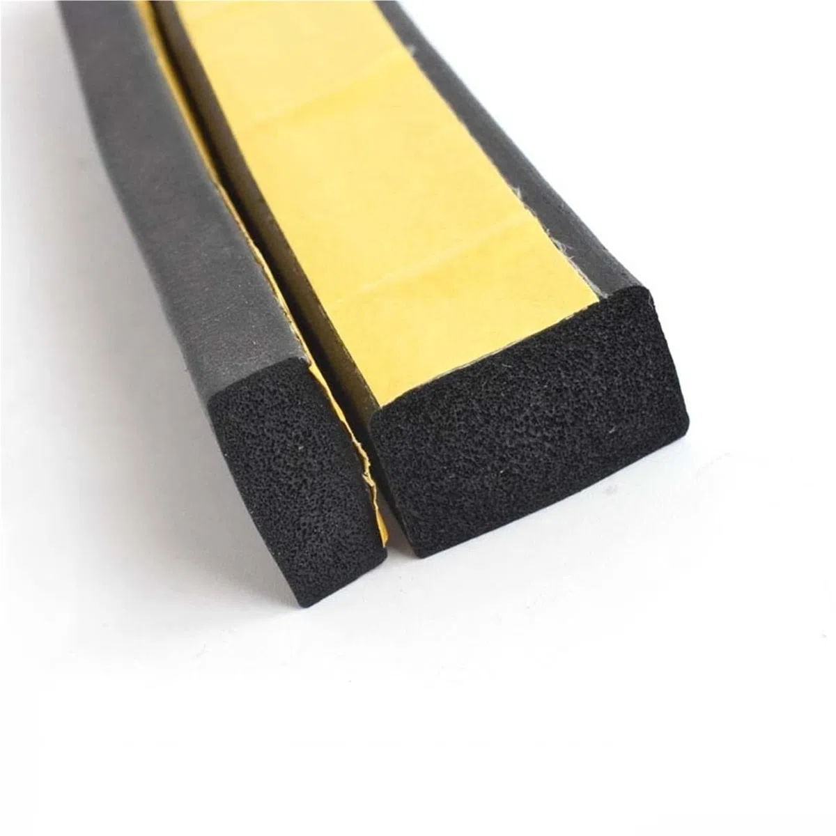 Tira de Sellado de Esponja autoadhesiva de Goma, 1 Unidad * 2M/5M, Adhesivo de un Solo Lado, Espuma Negra EVA anticolisión, Junta de Sellado de 10-30mm de Espesor de 2-20mm(5mm x 20mm x 10m)