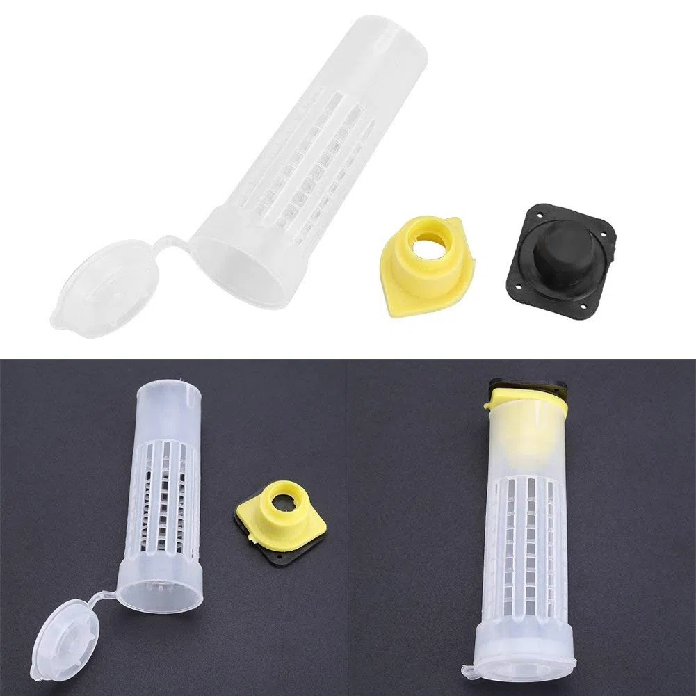 Jaulas de rodillos para abeja reina, kit cr¨ªa apicultura con 20 unidades, herramienta portavasos para criadero de abejas, accesorios duraderos para apicultores, jaulas cr¨ªa reina y crioa abejas