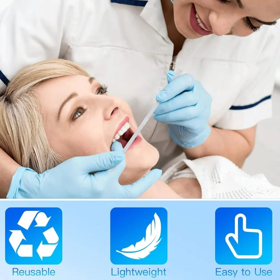 Papel de lija dental, tira de pulido dental, tamaño - 4 mm de ancho, herramienta de pulido interdental de dientes de resina NatureAqua (75 piezas/paquete)
