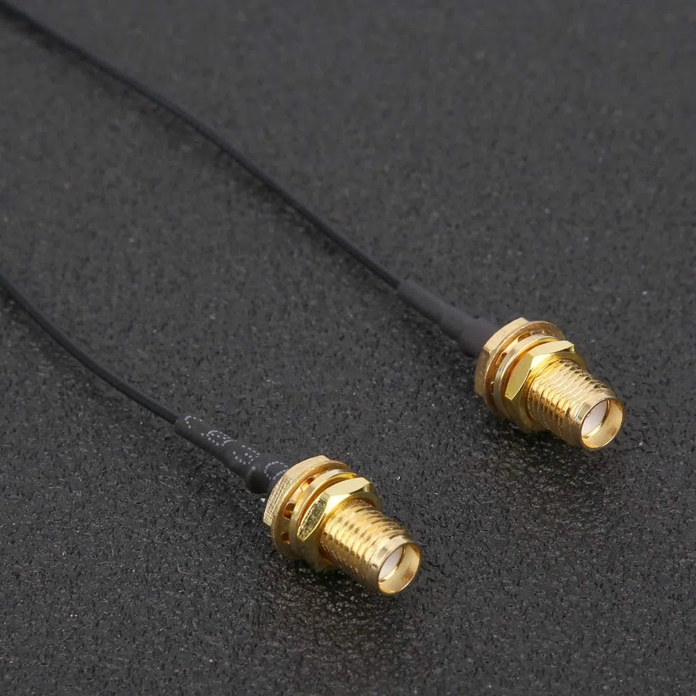 Eacam Cable Adaptador RF de 10 Piezas, Cable Flexible a SMA K/U.FL, Alimentador de Antena de 15 Cm, Cable Puente, Material de Latón de para Módulo de Reconocimiento Facial, Apto