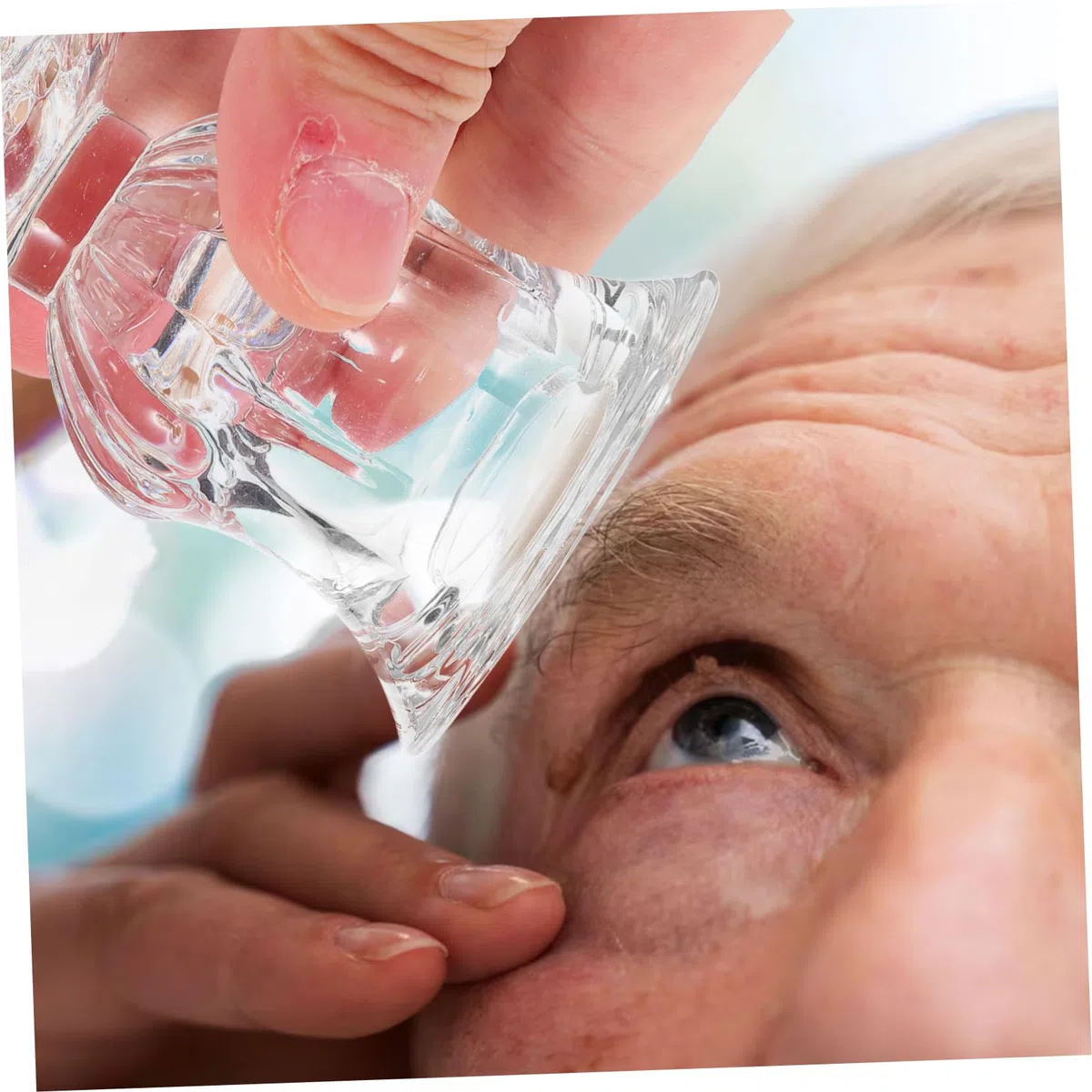 LIFKOME 2piezas Vaso De Vidrio Para Lavado De Ojos Transparente De Tazas Portátiles De Baño Ocular Compactas Diseño Práctico y Ligero Para Uso Casa y Viaje