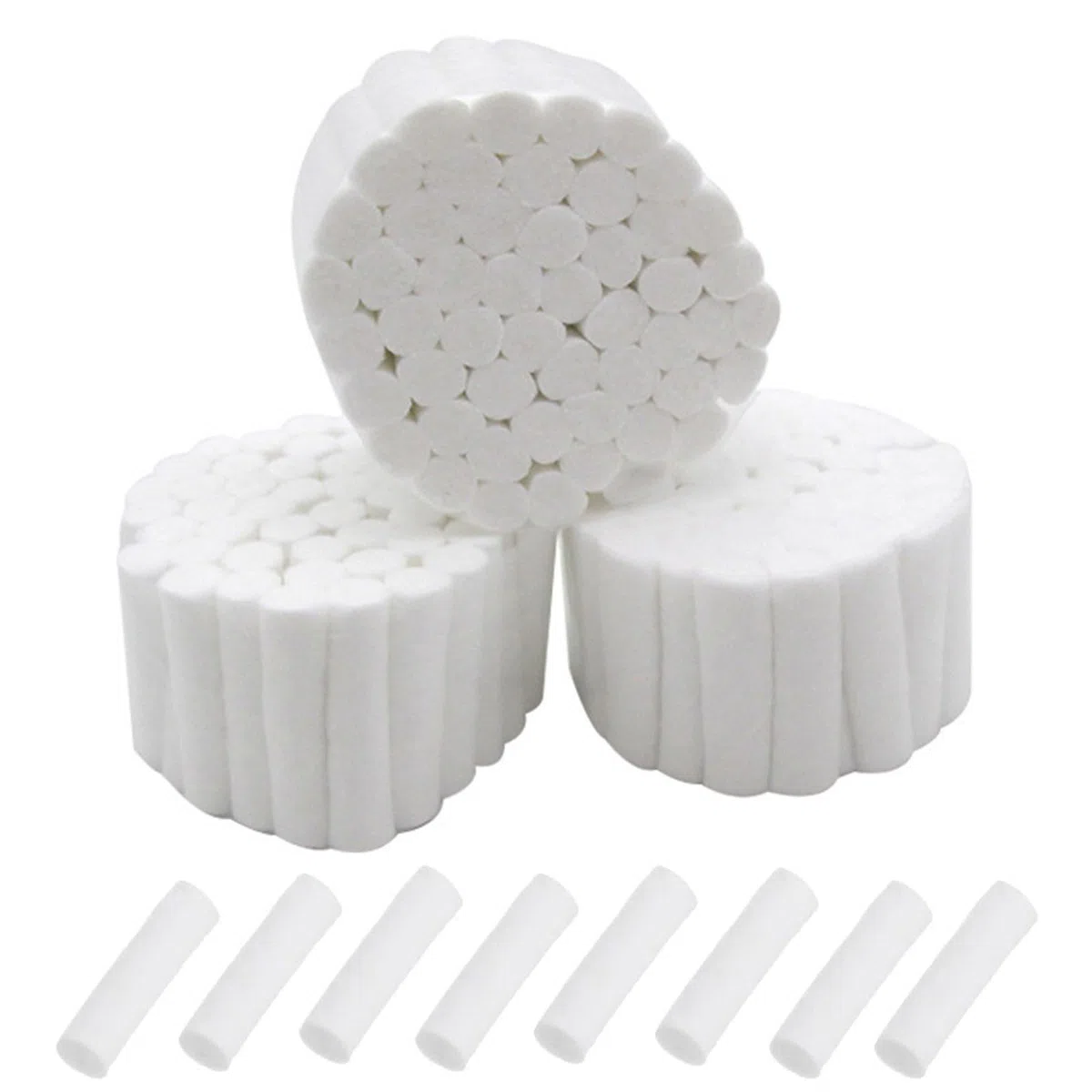150 Piezas Rollos de Algodón Dental TapóN para Sangrado de Nariz Detener las Hemorragias Nasales Tapón de Sangrado Nasal Rollos de Gasa Dental Rollos de Alta Absorción para Sangrado de Nariz