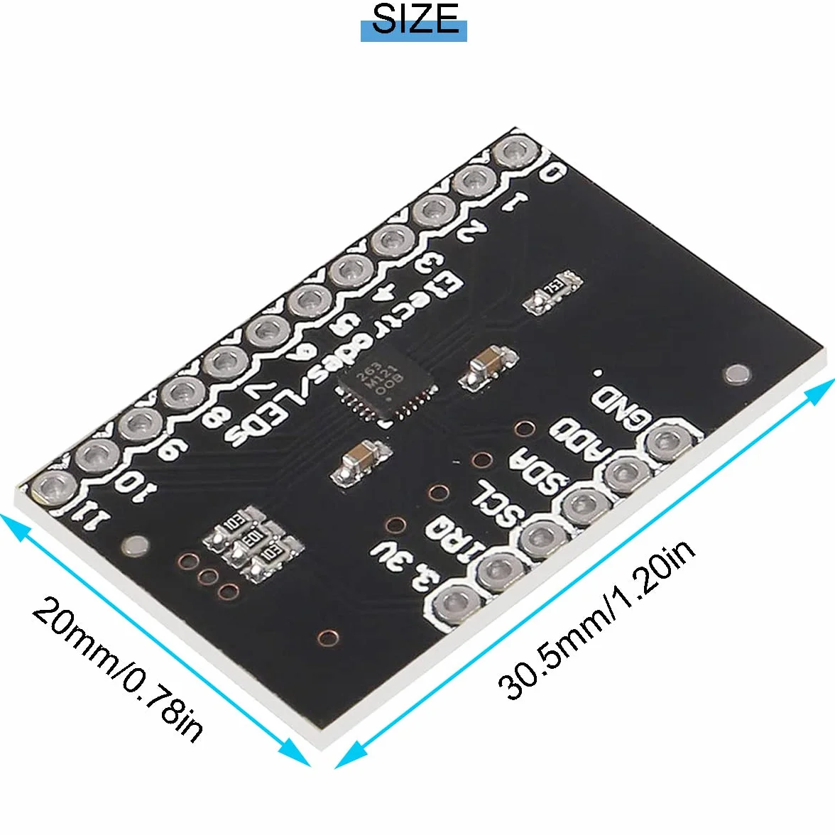 5 piezas MPR121 Breakout V12 Proximidad Módulo de sensor táctil capacitivo Teclado Sensor táctil Placa de desarrollo del teclado con conector de clavija Cable