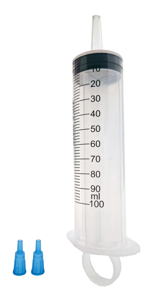 Jeringas de burbujas, 5 unidades, 100 ml, jeringas de 3 piezas, jeringas desechables