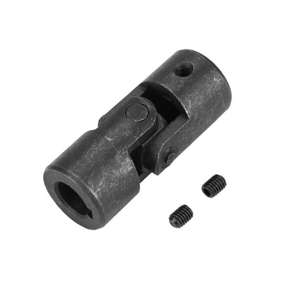 Conector de Eje de Acoplamiento de Motor de Junta Universal de 14mm OD 28mm Acoplador de Junta en U Junta Cardán de Dirección DIY
