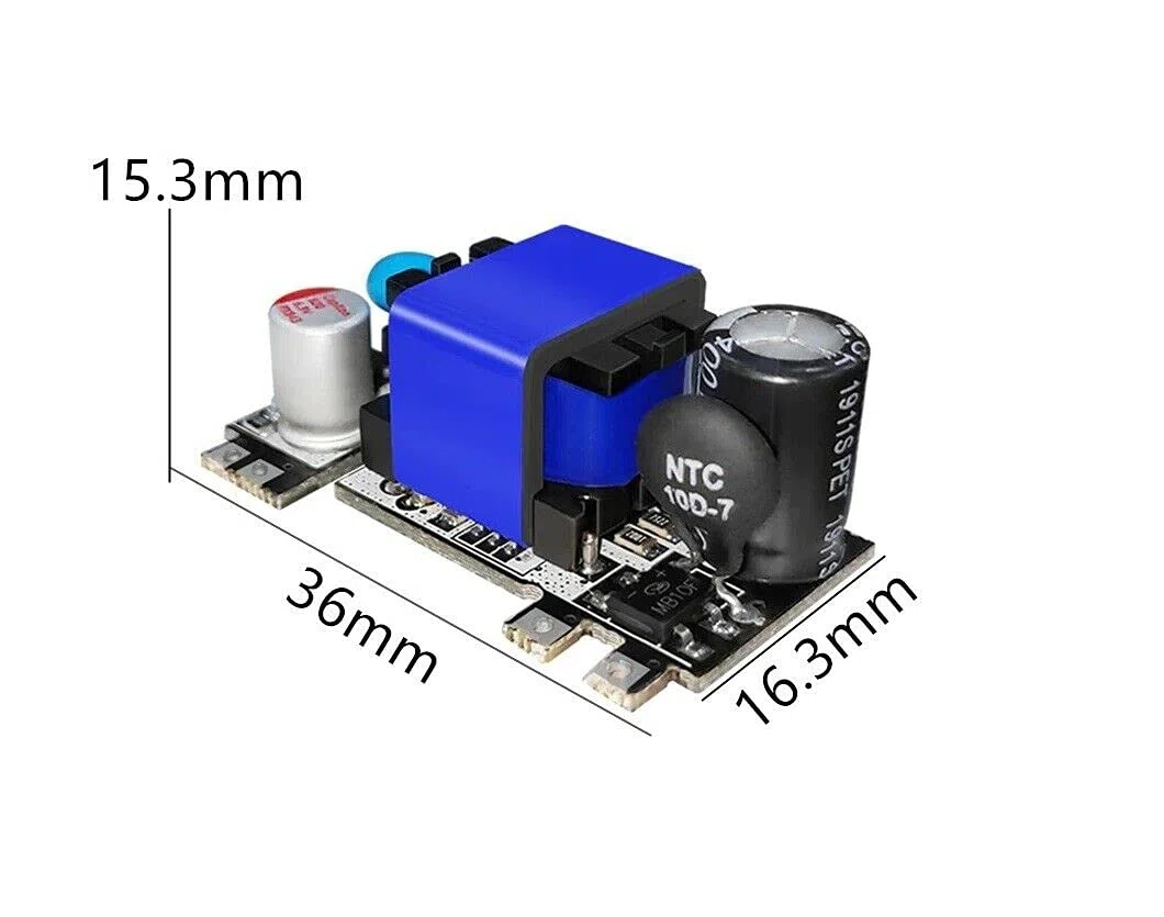 5pcs AC-DC 5V 2000mA Módulo de fuente de alimentación reductor de conmutación de baja ondulación