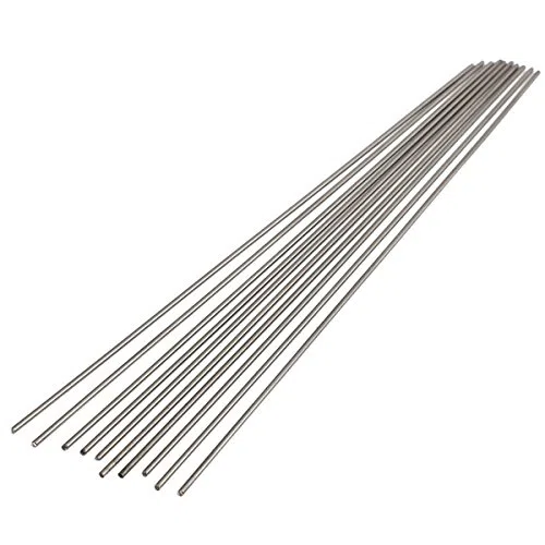 EsportsMJJ 10Pcs 2mmx250mm Titanio Barra Redonda Grado 5 Varilla Tubo