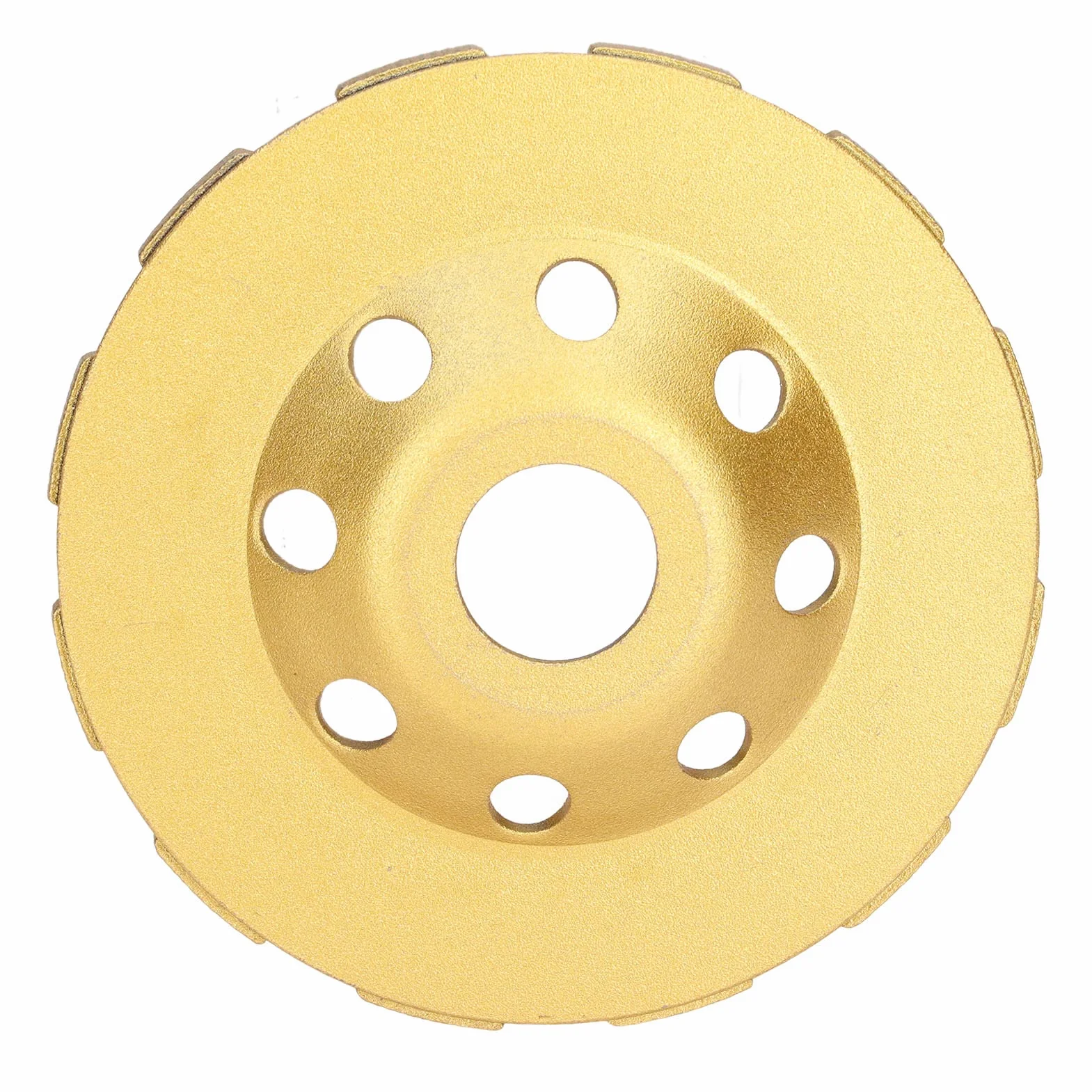 Muela Abrasiva de Hormigón de 4 Pulgadas, Disco de Pulido de Copa de Diamante de 12 Segmentos de Alta Resistencia para Cemento, Mármol, Roca, Mampostería, Hormigón, Etc.