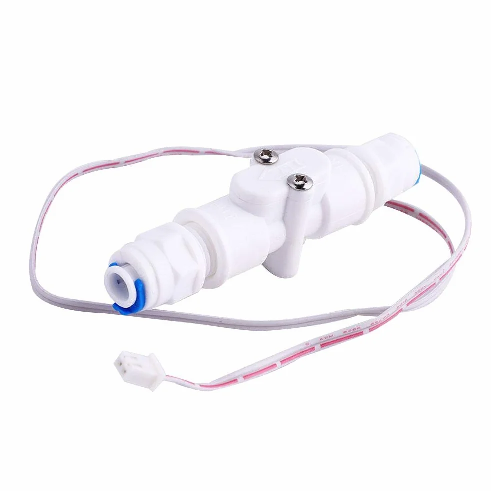 Jadeshay Interruptor de Flujo,Sensor de Flujo de Agua Preciso y Saludable Interruptor de Agua PE G1/4 Interruptor de Flujo de Líquido para Control de Caudal para Dispensadores de Agua y Cafeteras