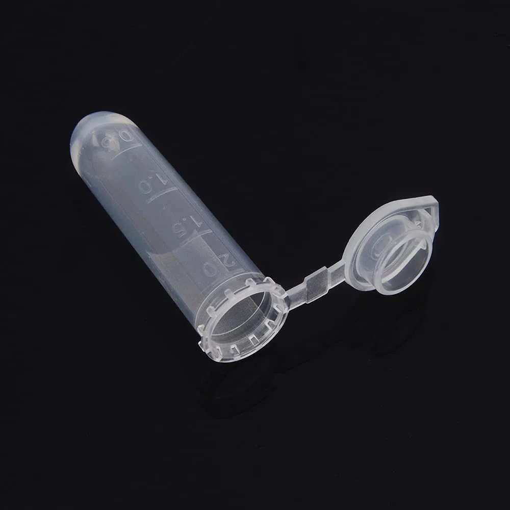 stonylab Micro Tubo de Centrífuga, 2 ml Polipropileno Graduado Transparente Plástico Centrífuga Vials con Tapa Plana a Presión, Tubos de Ensayo Micro Centrifuge Tubes (2 ml, Paquete de 200)