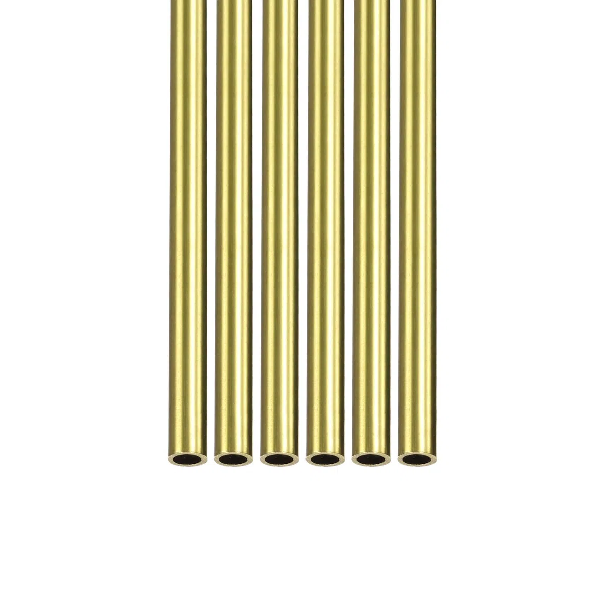 DTGN 200x5x0.5mm(L*OD*Grosor) Tubo Redondo de Latón - 3pcs Varilla de Latón Hueco Redondo Metal Tubos sin Costuras para Maquinaria Equipo Bricolaje Decorativo Marco Manualidades