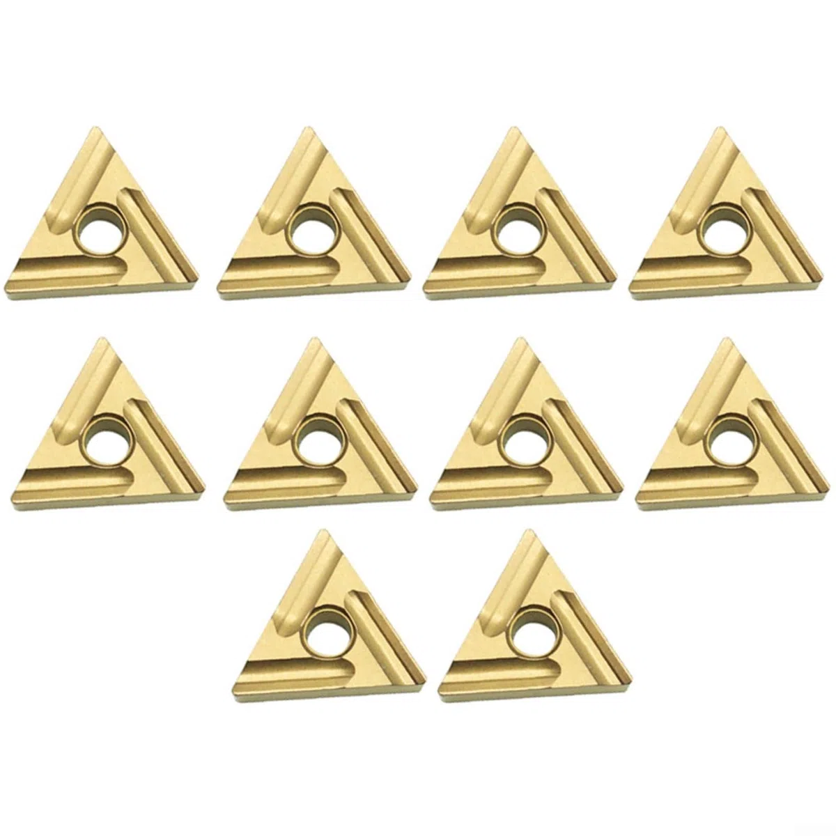 Tungaloy TNMG160408R-S - Juego de 10 plaquitas de carburo para tornos CNC, adecuados para acero inoxidable y hierro fundido, mecanizado