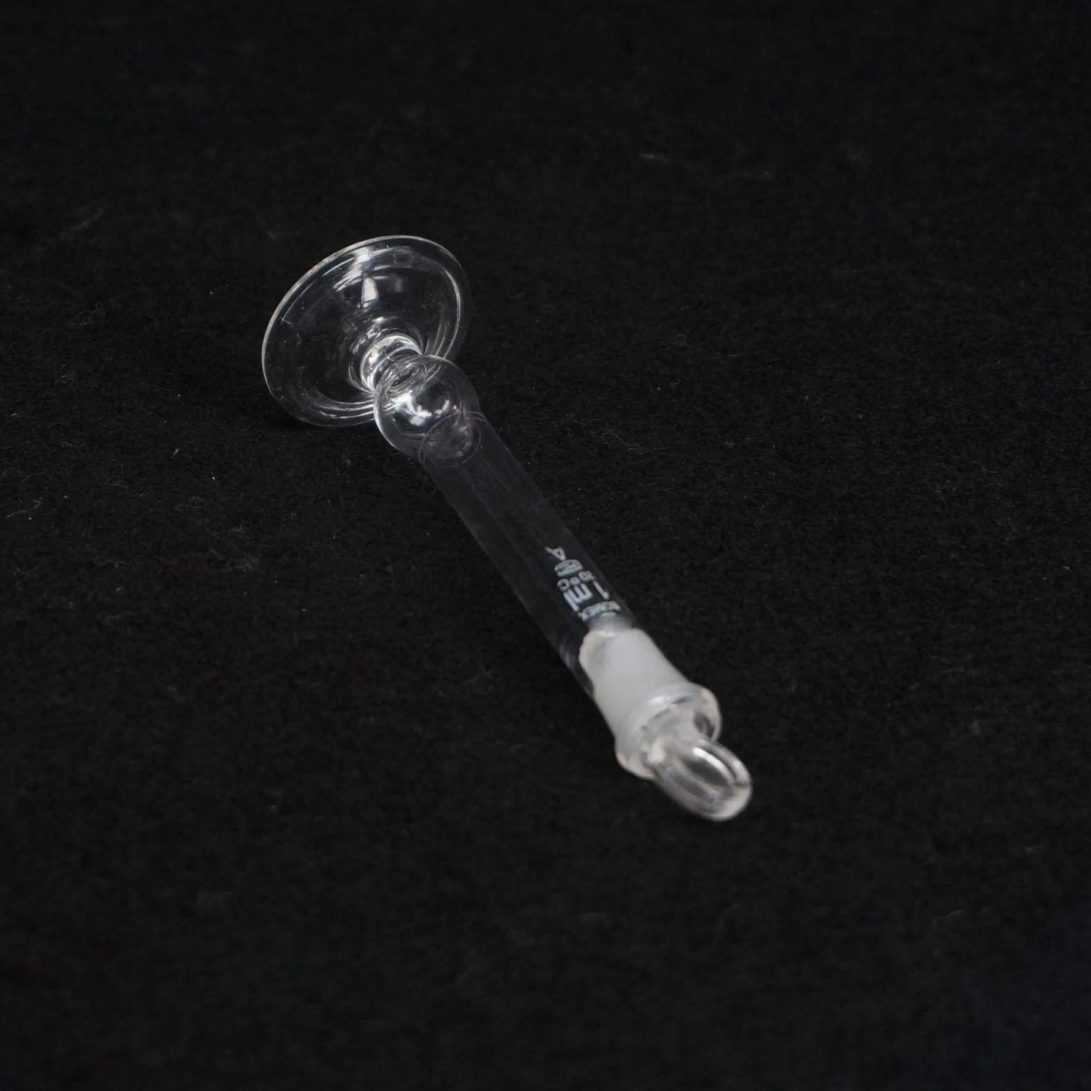 Laboratorio matraz volumétrico de medición de Vidrio borosilicato 1 ml con tapón y Base