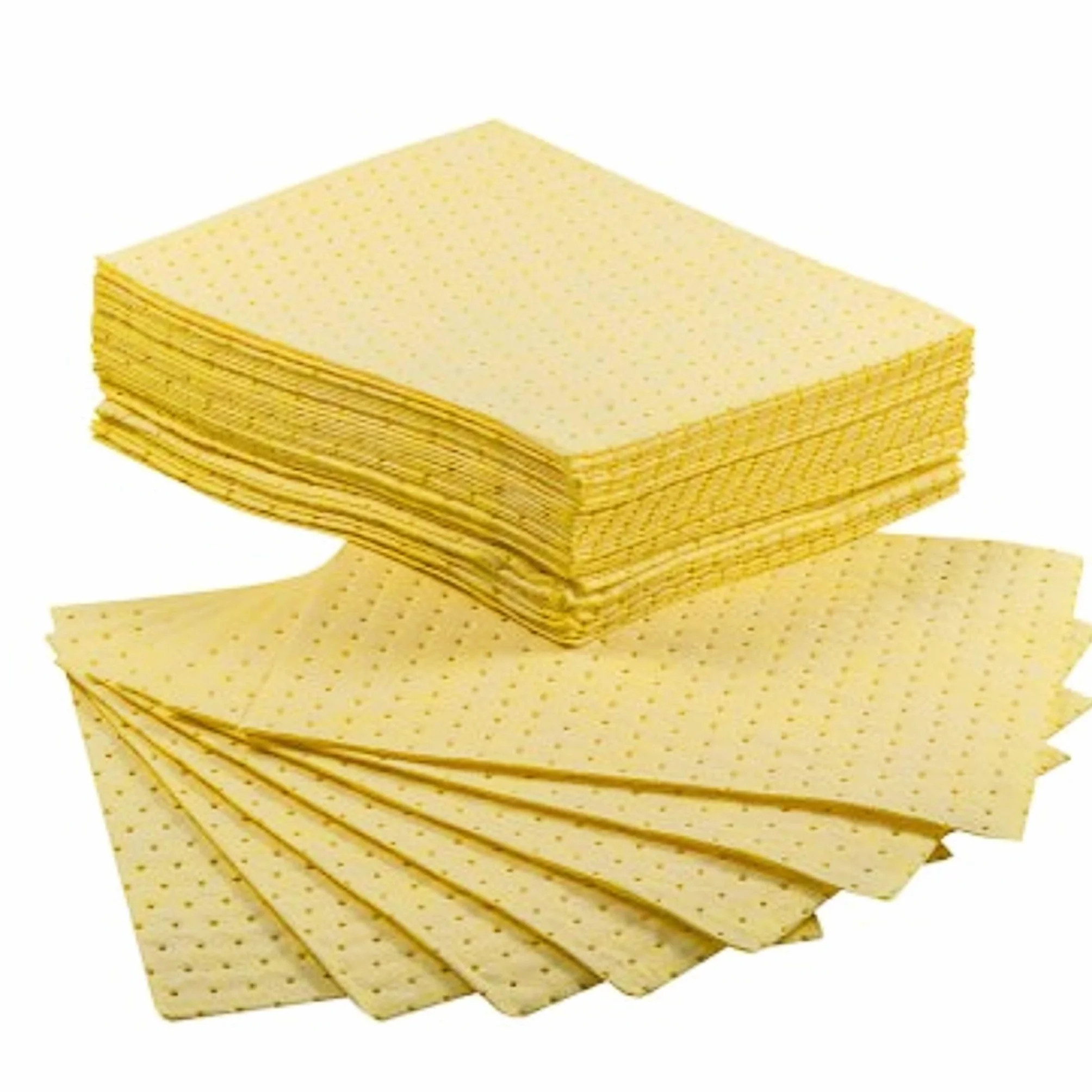 Bricoloco Bayetas absorbentes industriales de alta resistencia, para limpieza y prevención de derrames químicos en talleres y laboratorios. Absorbedor de agua, aceites, hidrocarburos y químicos. (10)