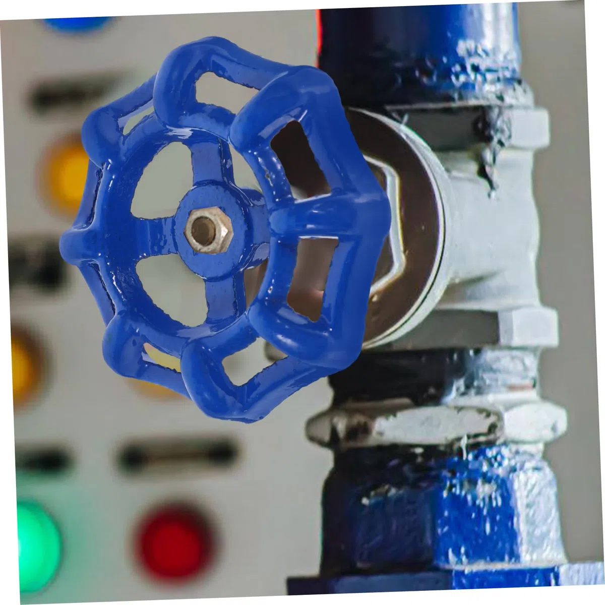 Anneome Válvula de 2 Fundido de Compuerta Azul Manija de Acero de Resistente Ligera Estructura Razonable, Paquete Piezas para Grifos y para Válvulas de Paro